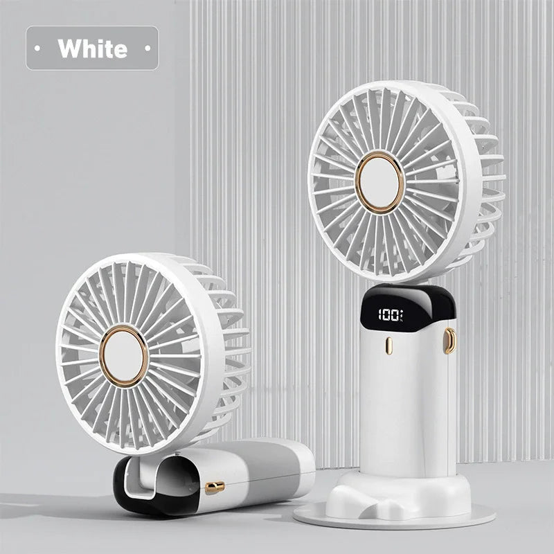 Portable rechargeable mini electric fan