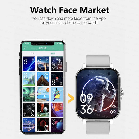 Smartwatch with Bluetooth calling & health tracking