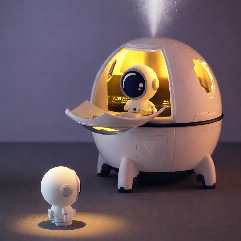 Astronaut mini USB humidifier with LED light