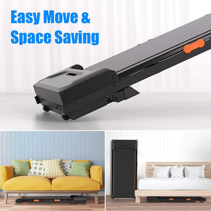 Walking pad treadmill with LED screen and remote control