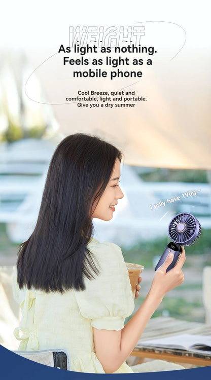 Portable rechargeable mini electric fan