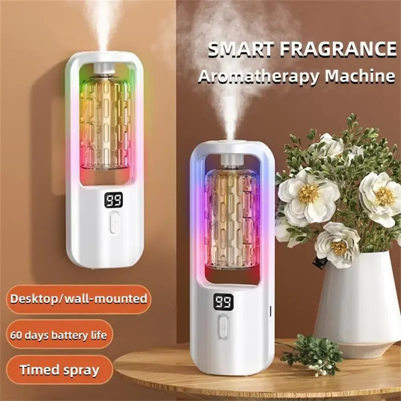 Aromatherapy oil diffuser & ultrasonic humidifier with colorful lights