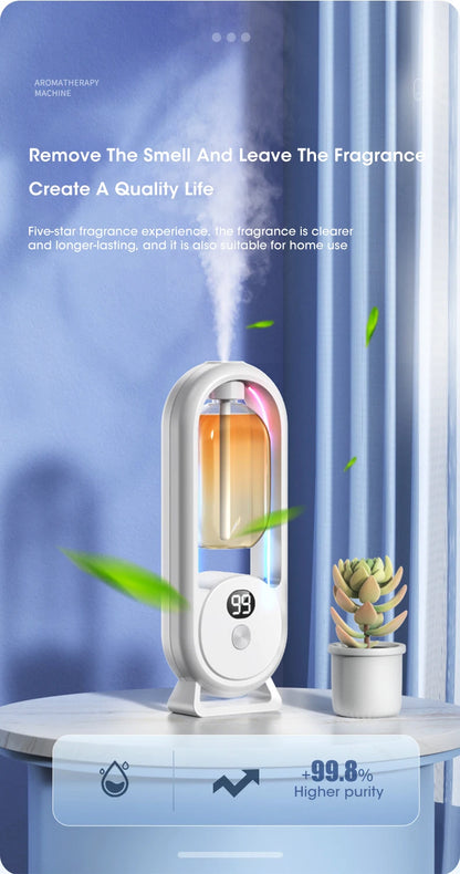 Sleek automatic oil diffuser with neon lights