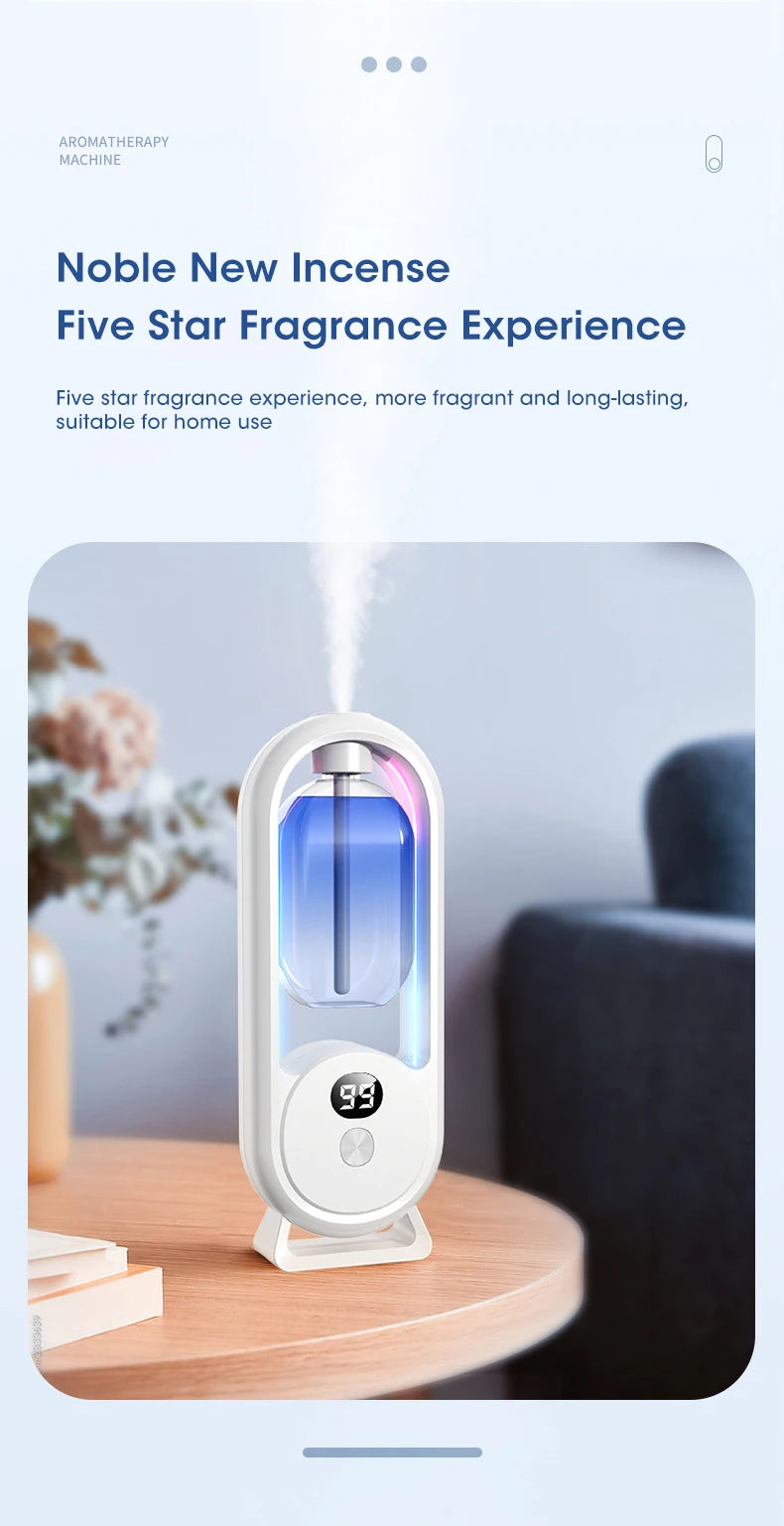 Sleek automatic oil diffuser with neon lights