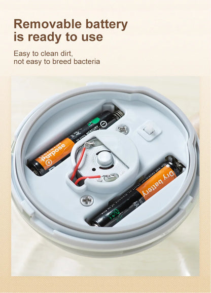 Electric self stirring glass coffee mug