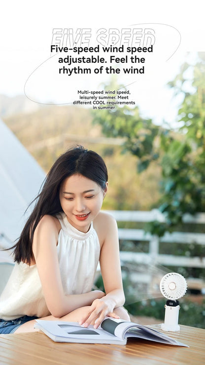 Portable rechargeable mini electric fan