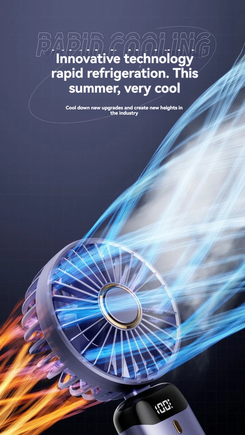 Portable rechargeable mini electric fan