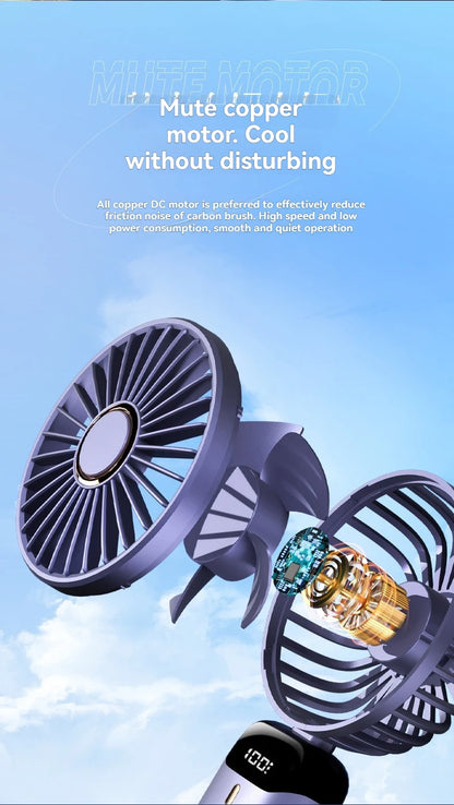 Portable rechargeable mini electric fan