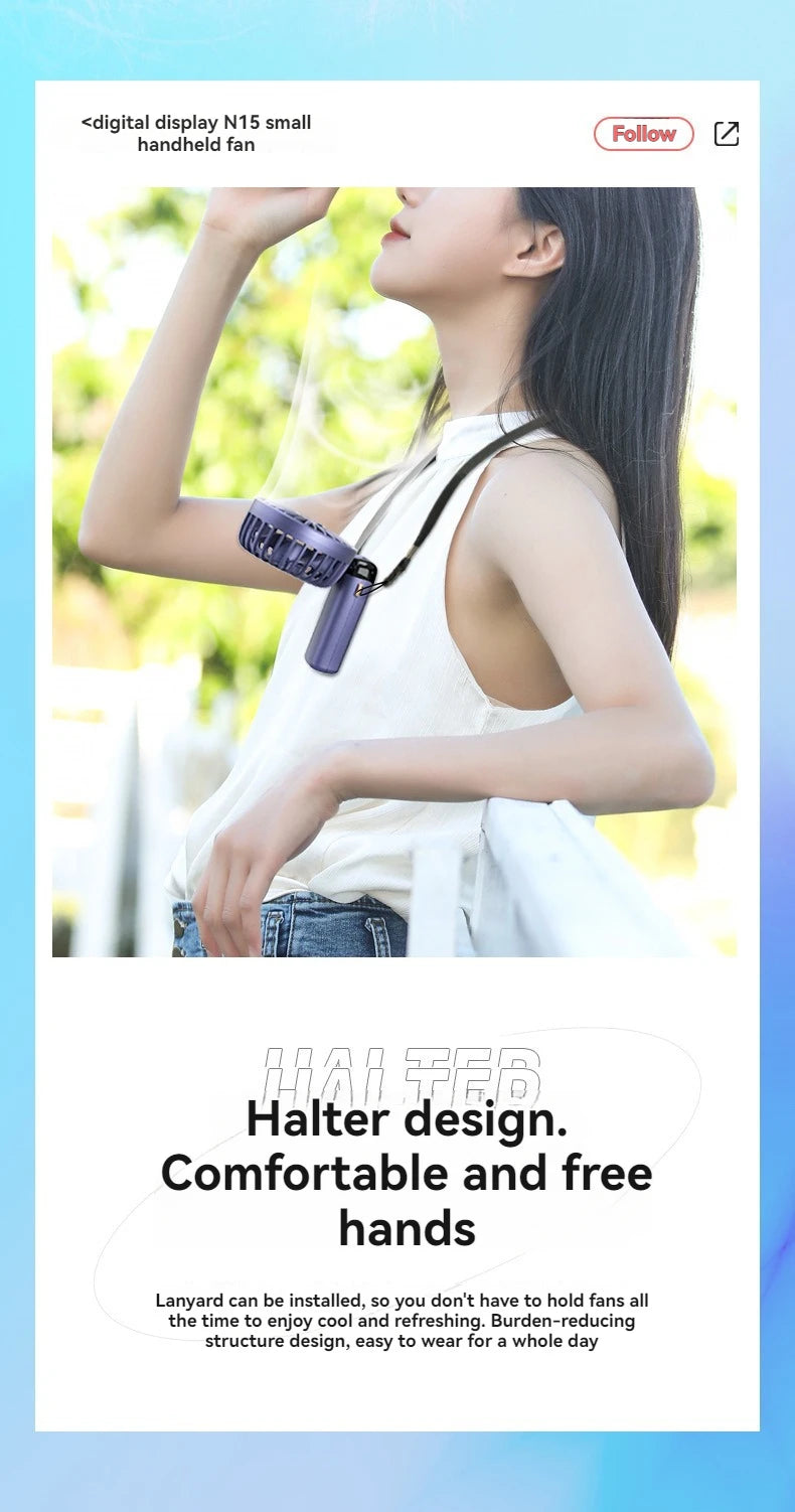 Portable rechargeable mini electric fan