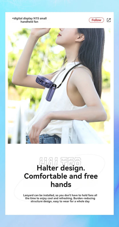 Portable rechargeable mini electric fan