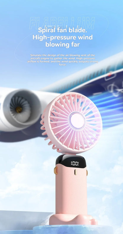 Portable rechargeable mini electric fan