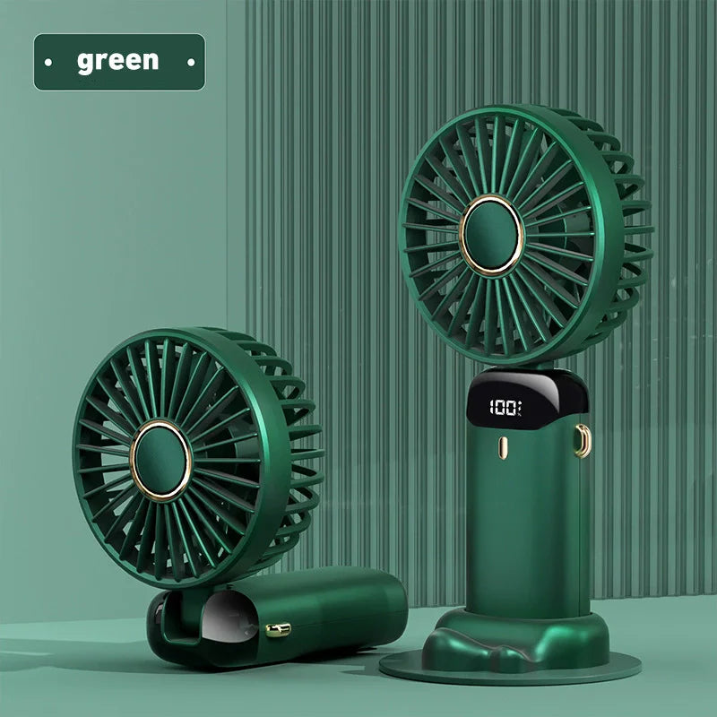 Portable rechargeable mini electric fan