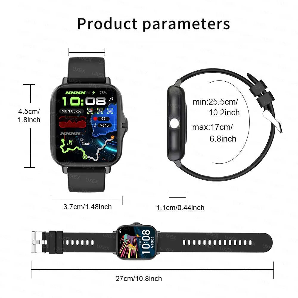 Smartwatch with Bluetooth calling & health tracking