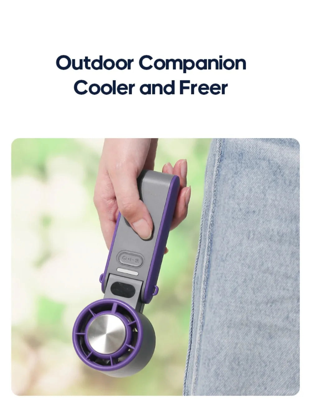 Mini Handheld Turbo Cooling Fan High-speed Cold Air SB Rechargeable Cold Compress Fan Foldable Portables Desktop Fan