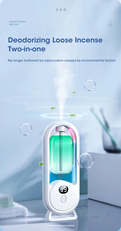 Sleek automatic oil diffuser with neon lights