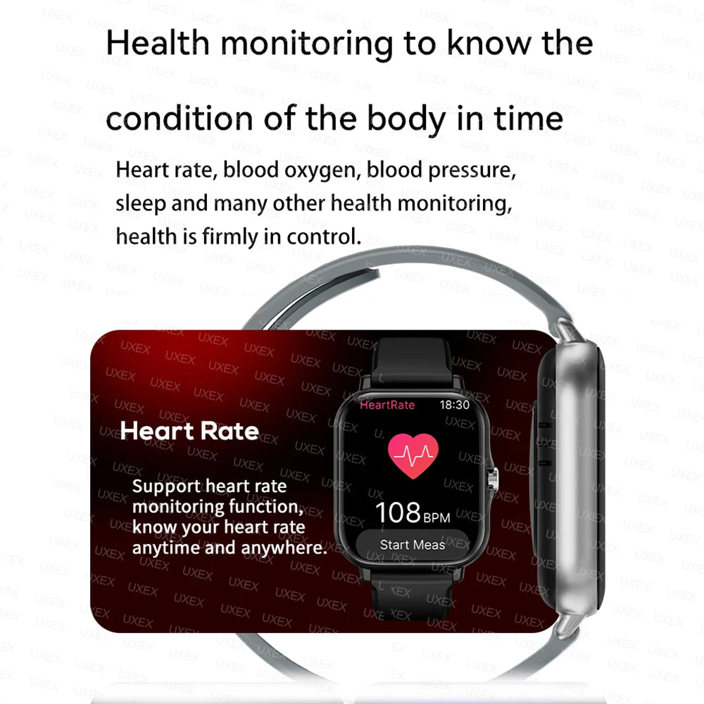 Smartwatch with Bluetooth calling & health tracking