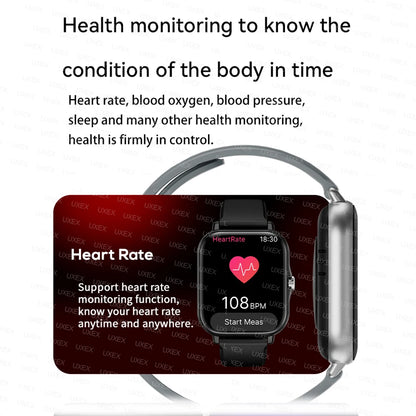 Smartwatch with Bluetooth calling & health tracking