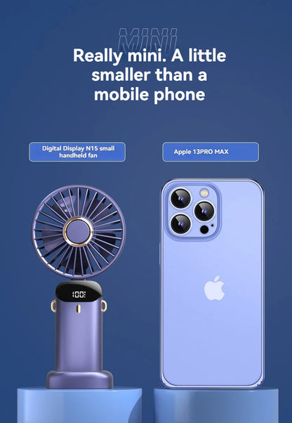 Portable rechargeable mini electric fan