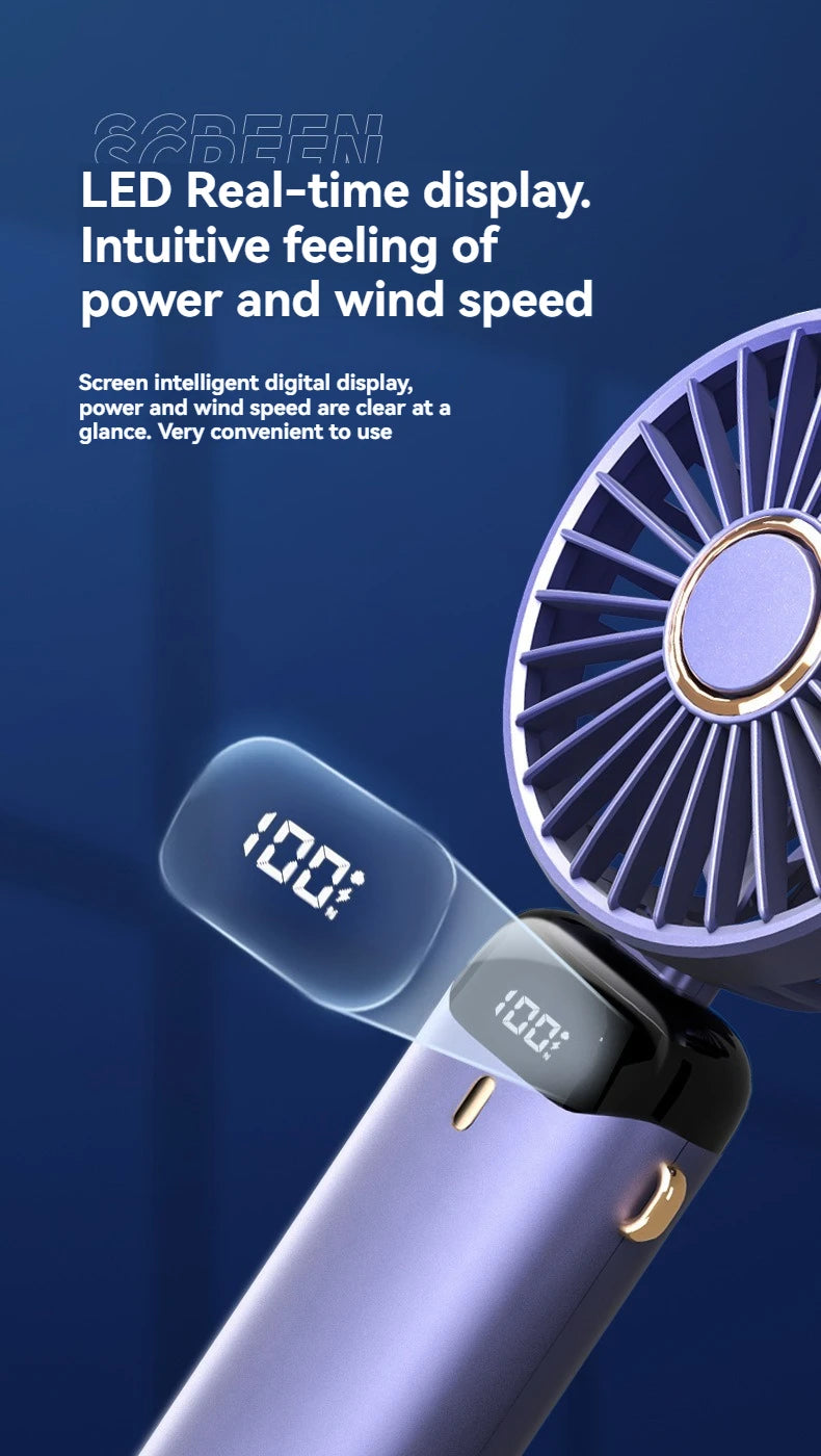 Portable rechargeable mini electric fan