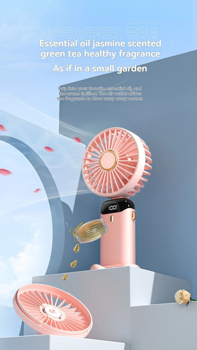 Portable rechargeable mini electric fan