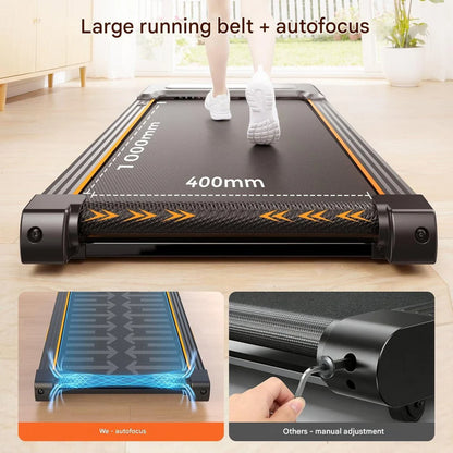 Walking pad treadmill with 12% incline and LED display